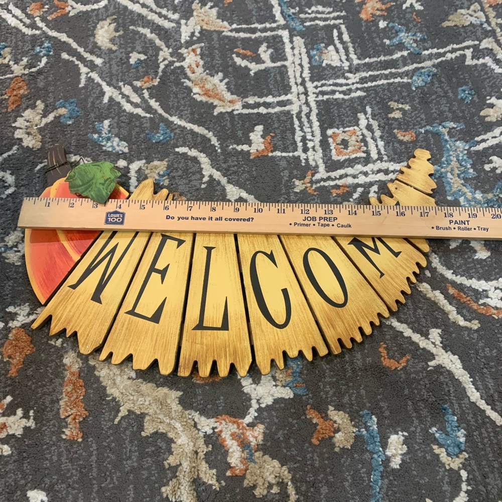 New Fall Pumpkin Welcome Wood Sign - Picture 4 of 4